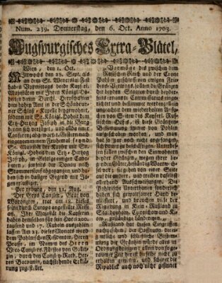 Augspurgische Ordinari-Post-Zeitung (Augsburger Postzeitung) Donnerstag 6. Oktober 1763