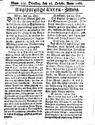 Augspurgische Ordinari-Post-Zeitung (Augsburger Postzeitung) Dienstag 28. Oktober 1766