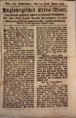 Augsburgische Ordinari Postzeitung von Staats-, gelehrten, historisch- u. ökonomischen Neuigkeiten (Augsburger Postzeitung) Donnerstag 15. Juli 1779