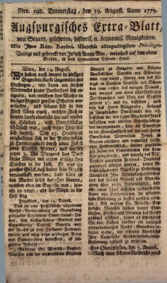 Augsburgische Ordinari Postzeitung von Staats-, gelehrten, historisch- u. ökonomischen Neuigkeiten (Augsburger Postzeitung) Donnerstag 19. August 1779