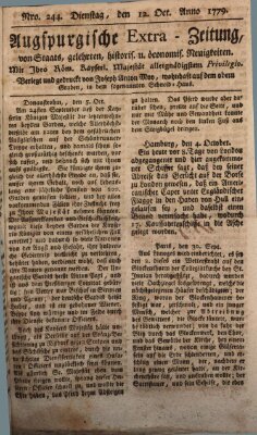 Augsburgische Ordinari Postzeitung von Staats-, gelehrten, historisch- u. ökonomischen Neuigkeiten (Augsburger Postzeitung) Dienstag 12. Oktober 1779