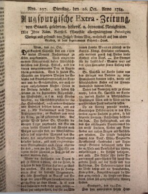 Augsburgische Ordinari Postzeitung von Staats-, gelehrten, historisch- u. ökonomischen Neuigkeiten (Augsburger Postzeitung) Dienstag 26. Oktober 1784