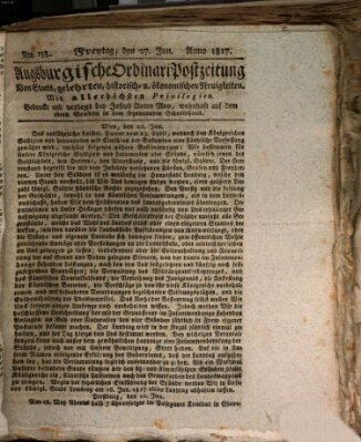 Augsburgische Ordinari Postzeitung von Staats-, gelehrten, historisch- u. ökonomischen Neuigkeiten (Augsburger Postzeitung) Freitag 27. Juni 1817