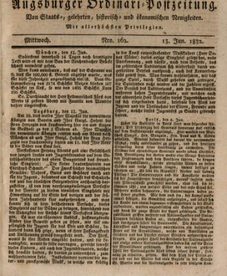 Augsburger Ordinari Postzeitung von Staats-, gelehrten, historisch- u. ökonomischen Neuigkeiten (Augsburger Postzeitung) Mittwoch 13. Juni 1832