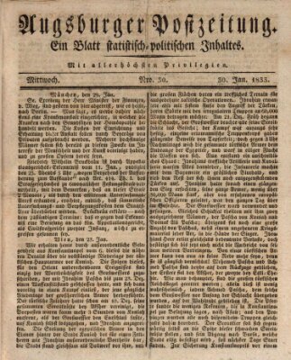 Augsburger Postzeitung Mittwoch 30. Januar 1833