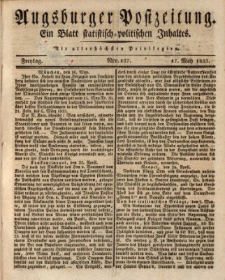 Augsburger Postzeitung Freitag 17. Mai 1833
