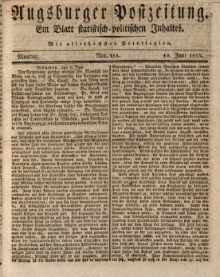 Augsburger Postzeitung Montag 10. Juni 1833