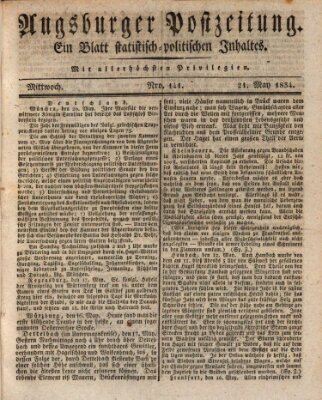 Augsburger Postzeitung Mittwoch 21. Mai 1834