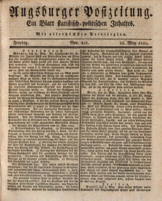 Augsburger Postzeitung Freitag 23. Mai 1834