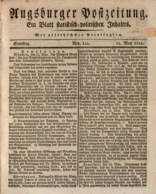 Augsburger Postzeitung Samstag 24. Mai 1834