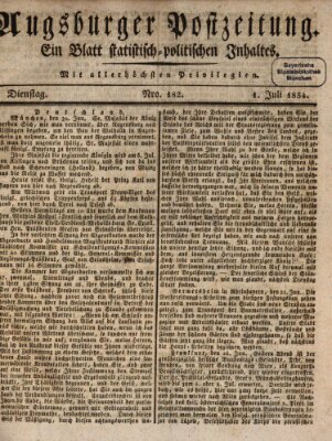 Augsburger Postzeitung Dienstag 1. Juli 1834