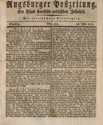 Augsburger Postzeitung Samstag 26. Juli 1834