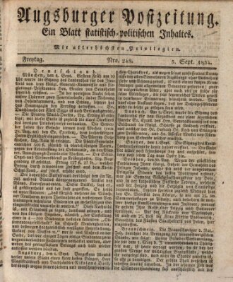 Augsburger Postzeitung Freitag 5. September 1834