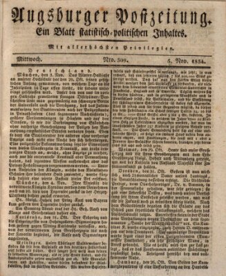 Augsburger Postzeitung Mittwoch 5. November 1834