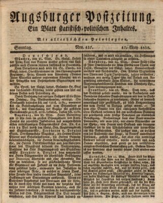 Augsburger Postzeitung Sonntag 17. Mai 1835