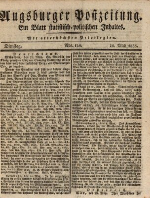 Augsburger Postzeitung Dienstag 26. Mai 1835