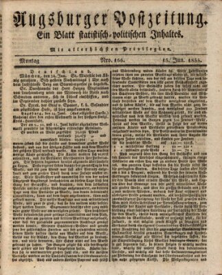 Augsburger Postzeitung Montag 15. Juni 1835