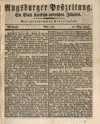 Augsburger Postzeitung Mittwoch 12. August 1835