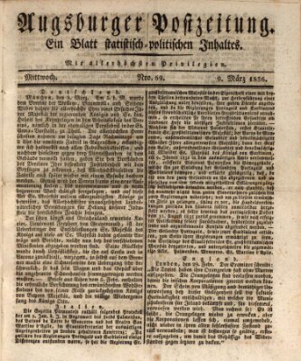 Augsburger Postzeitung Mittwoch 9. März 1836