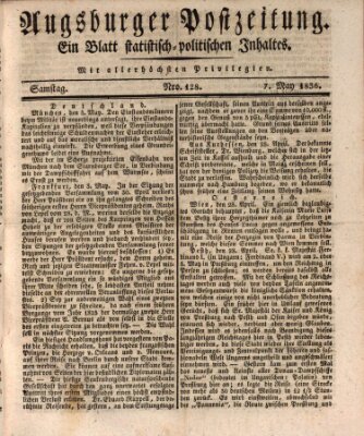 Augsburger Postzeitung Samstag 7. Mai 1836