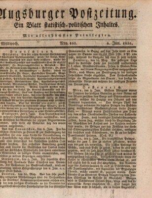 Augsburger Postzeitung Mittwoch 8. Juni 1836