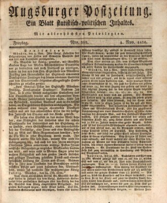 Augsburger Postzeitung Freitag 4. November 1836