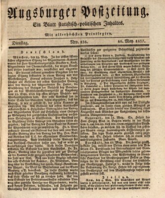 Augsburger Postzeitung Dienstag 16. Mai 1837