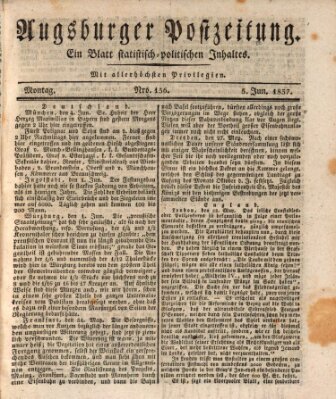 Augsburger Postzeitung Montag 5. Juni 1837