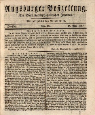 Augsburger Postzeitung Dienstag 13. Juni 1837