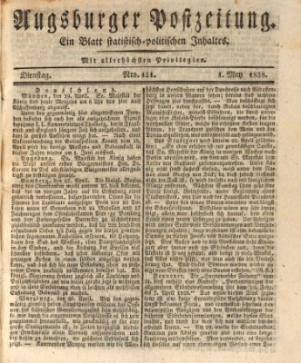 Augsburger Postzeitung Dienstag 1. Mai 1838