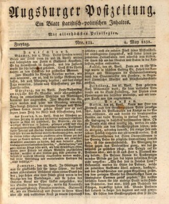 Augsburger Postzeitung Freitag 4. Mai 1838