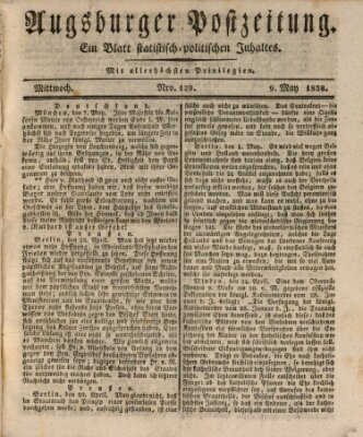 Augsburger Postzeitung Mittwoch 9. Mai 1838