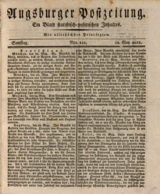 Augsburger Postzeitung Samstag 26. Mai 1838