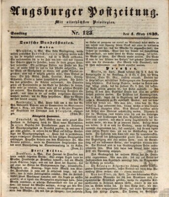 Augsburger Postzeitung Samstag 4. Mai 1839