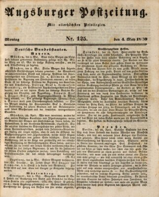 Augsburger Postzeitung Montag 4. Mai 1840