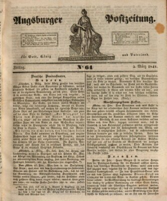 Augsburger Postzeitung Freitag 5. März 1841