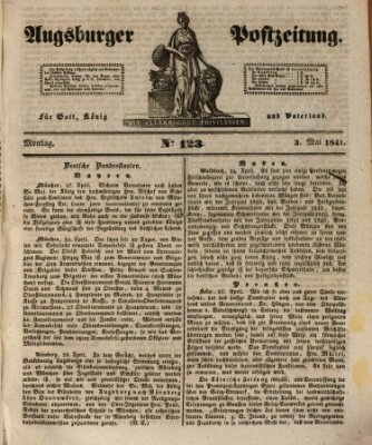 Augsburger Postzeitung Montag 3. Mai 1841