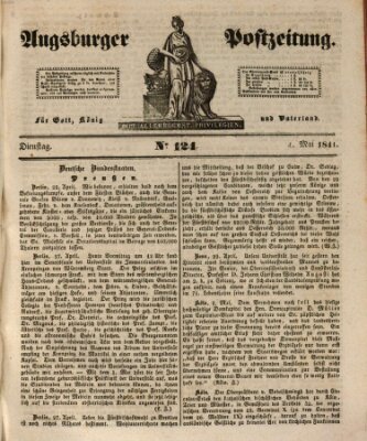 Augsburger Postzeitung Dienstag 4. Mai 1841