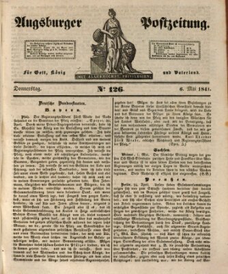 Augsburger Postzeitung Donnerstag 6. Mai 1841