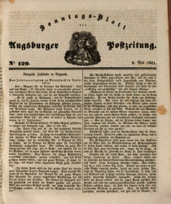 Augsburger Postzeitung Sonntag 9. Mai 1841