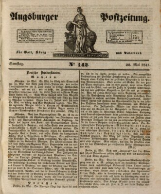 Augsburger Postzeitung Samstag 22. Mai 1841