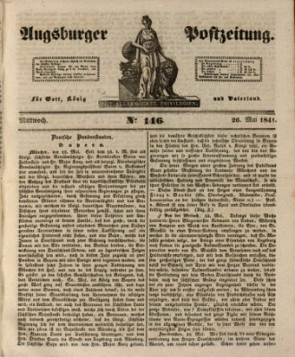 Augsburger Postzeitung Mittwoch 26. Mai 1841