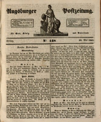 Augsburger Postzeitung Freitag 28. Mai 1841