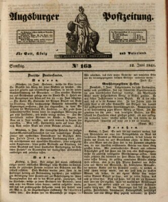 Augsburger Postzeitung Samstag 12. Juni 1841