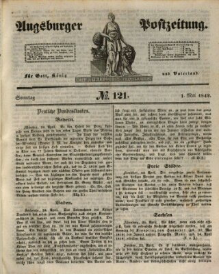 Augsburger Postzeitung Sonntag 1. Mai 1842