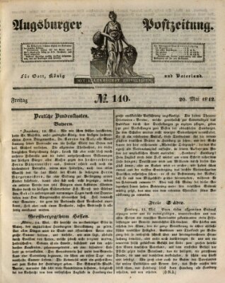 Augsburger Postzeitung Freitag 20. Mai 1842