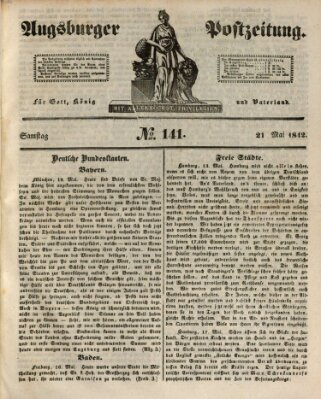 Augsburger Postzeitung Samstag 21. Mai 1842