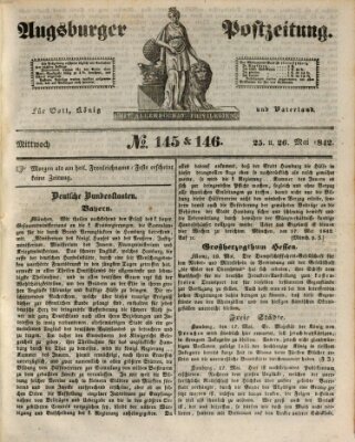 Augsburger Postzeitung Donnerstag 26. Mai 1842