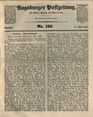 Augsburger Postzeitung Samstag 6. Mai 1843