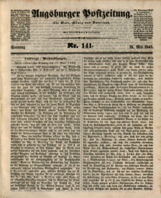 Augsburger Postzeitung Sonntag 21. Mai 1843